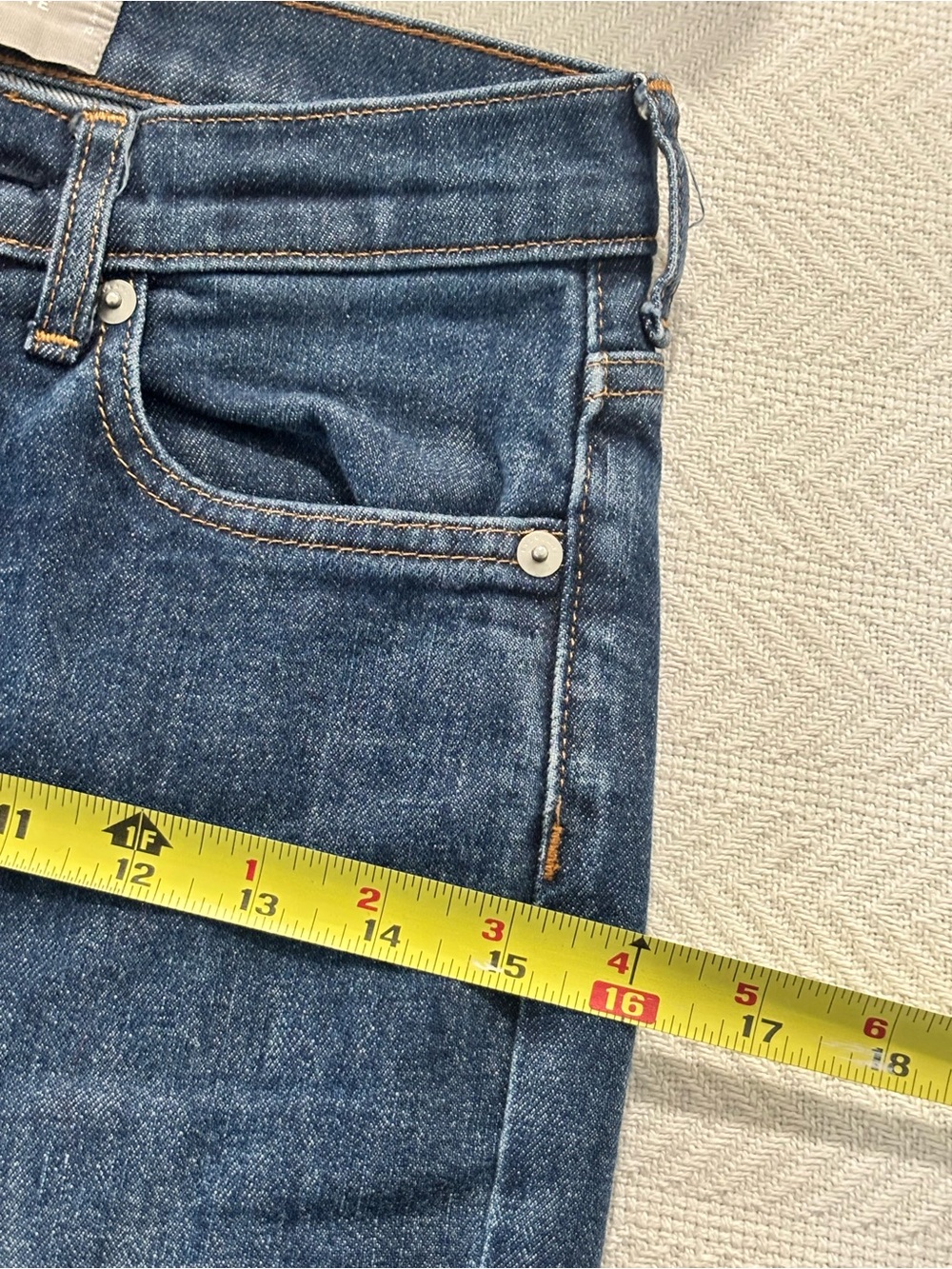 Everlane High-Rise Slim Straight Jeans in Blue Denim - Picture 5 of 11